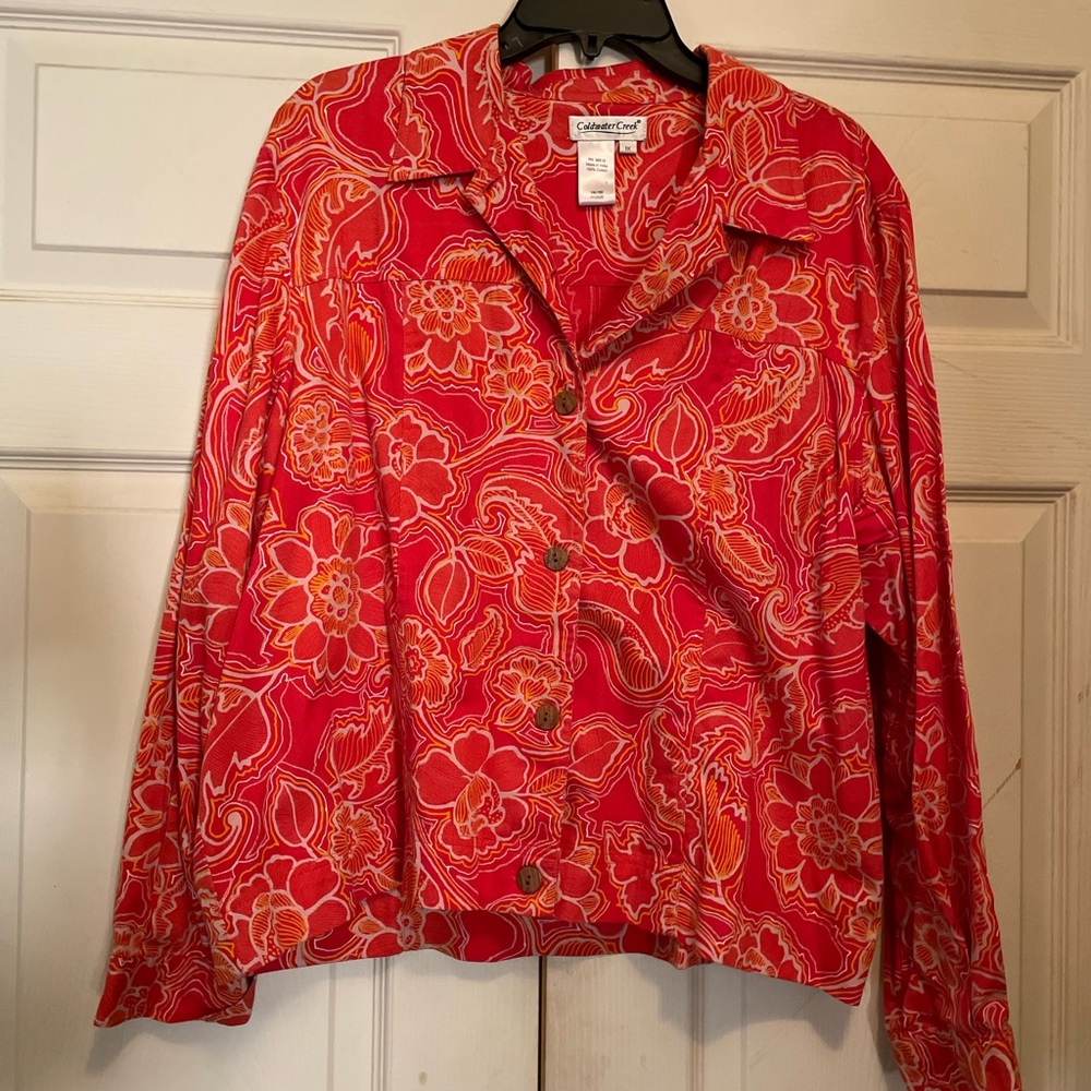 Coldwater Creek 6 Button Jacket